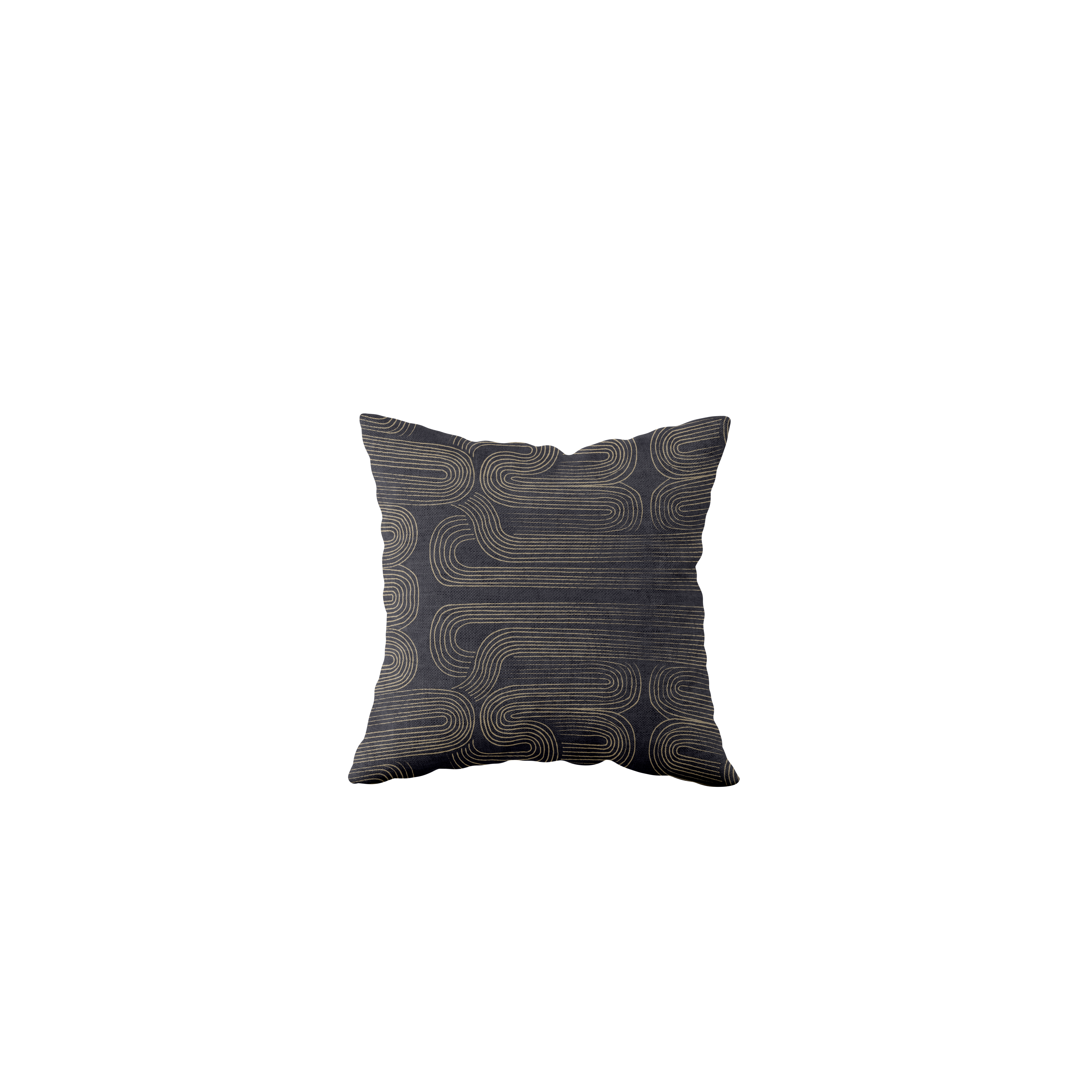Coussin serpentin noir